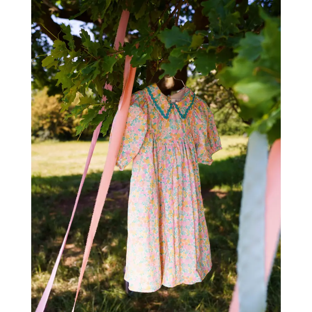 Early Sunday Beth Dress - Emma Floral Mint Print
