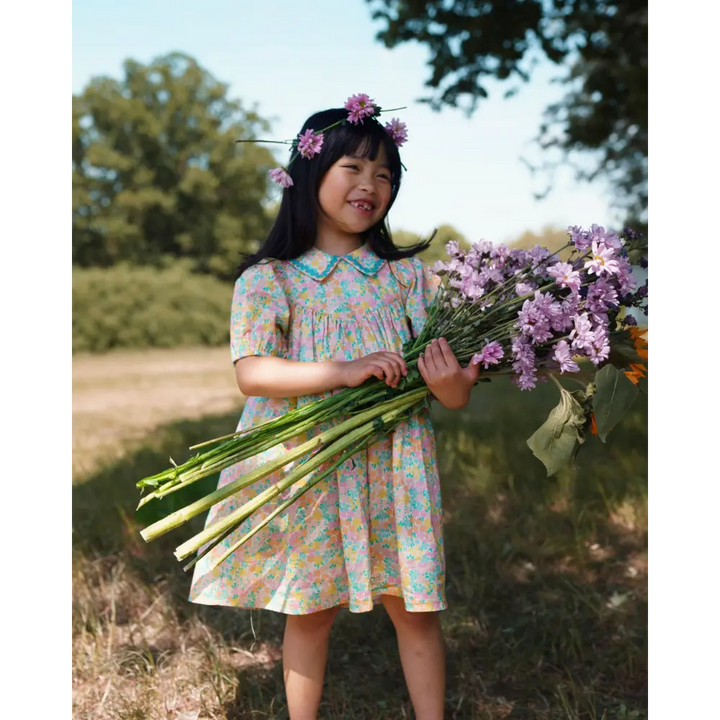 Early Sunday Beth Dress - Emma Floral Mint Print