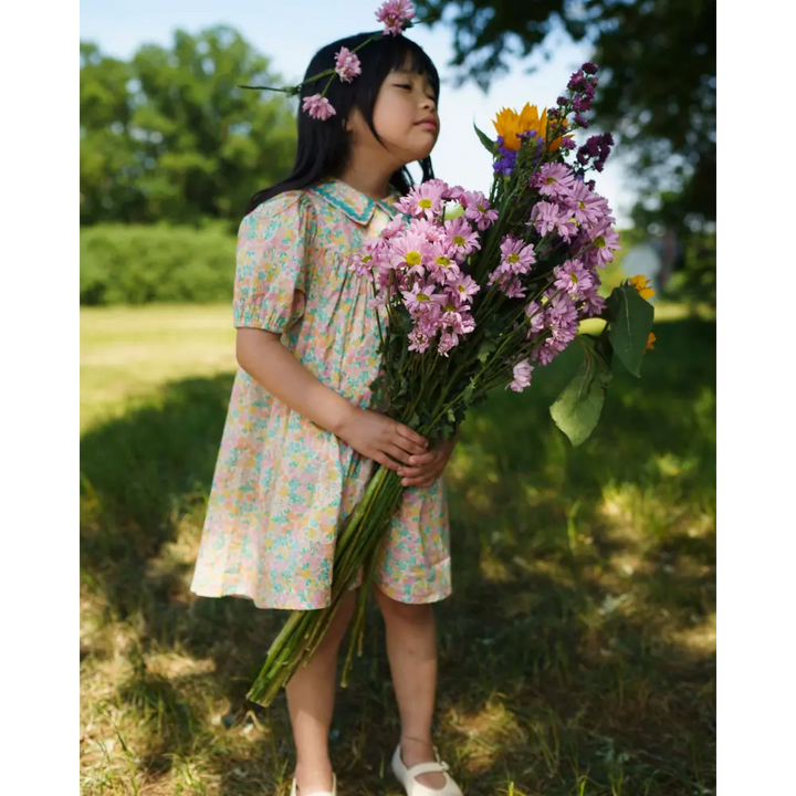 Early Sunday Beth Dress - Emma Floral Mint Print