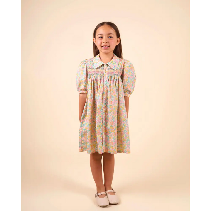 Early Sunday Jane Dress - Emma Floral Mint Print