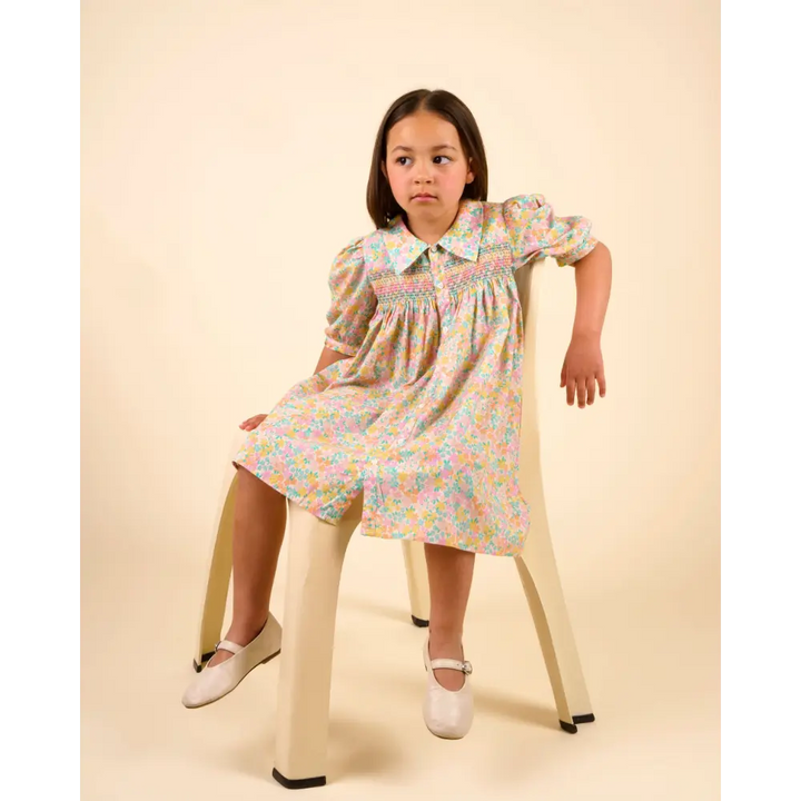 Early Sunday Jane Dress - Emma Floral Mint Print
