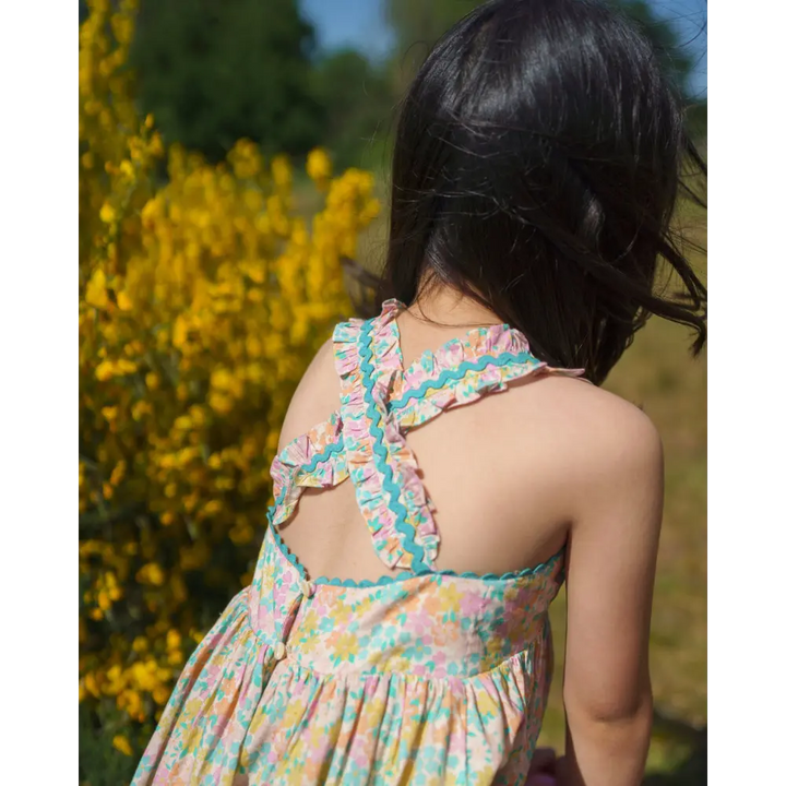 Early Sunday Laura Dress - Emma Floral Mint Print