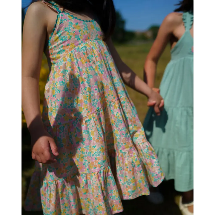 Early Sunday Laura Dress - Emma Floral Mint Print