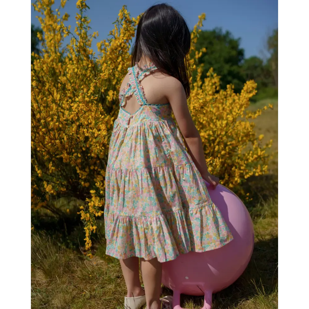 Early Sunday Laura Dress - Emma Floral Mint Print