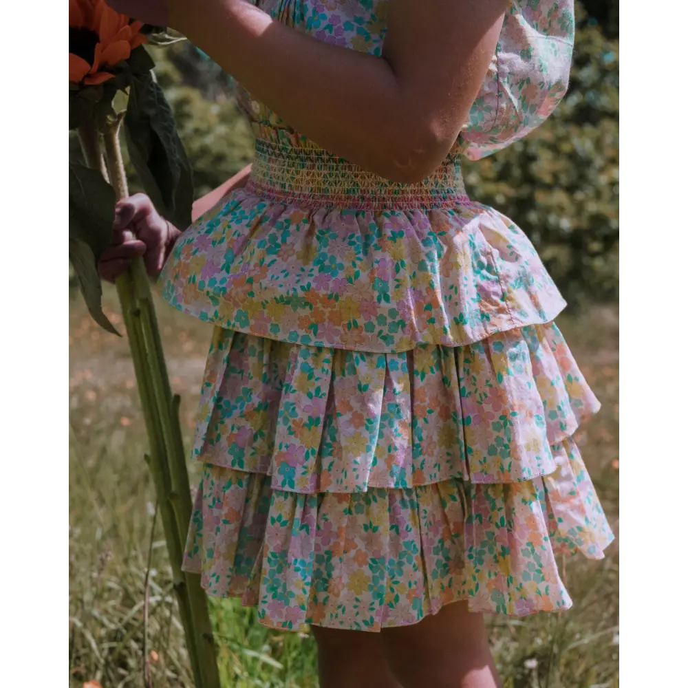 Early Sunday Melissa Skirt - Emma Floral Mint Print