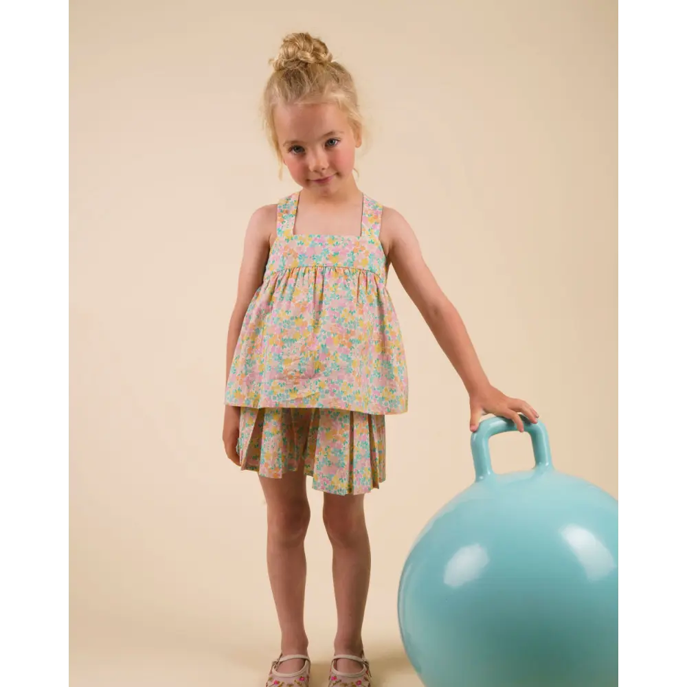Early Sunday Romy Blouse - Emma Floral Mint Print