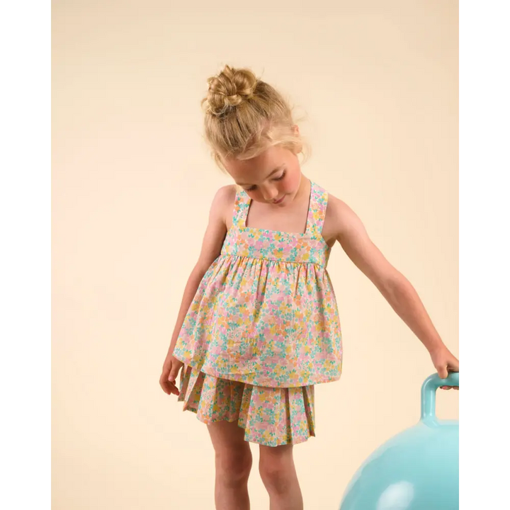 Early Sunday Romy Blouse - Emma Floral Mint Print