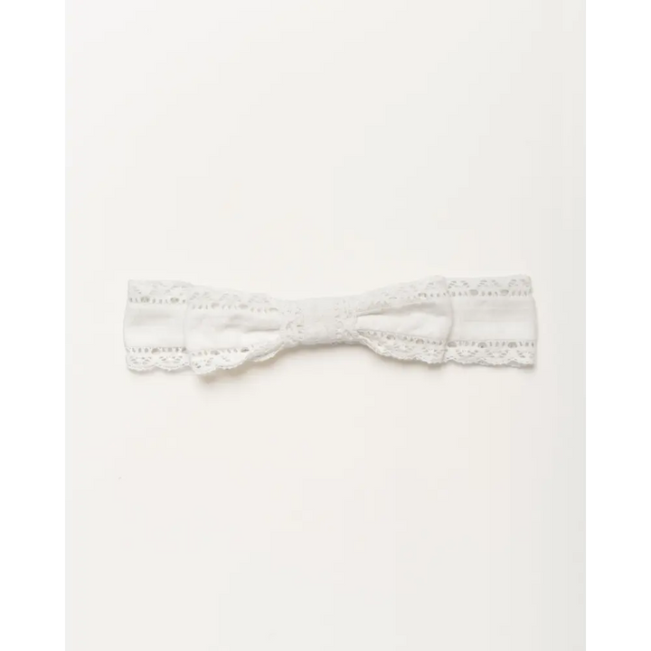 Early Sunday Lace Headband- Ivory