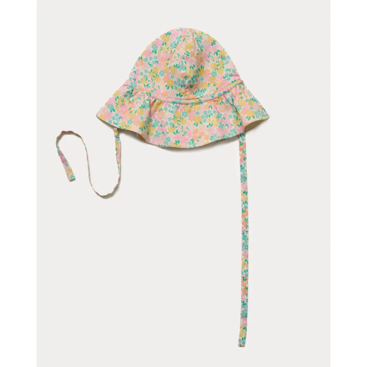 Early Sunday Bonnie Hat Cap - Emma Floral Mint