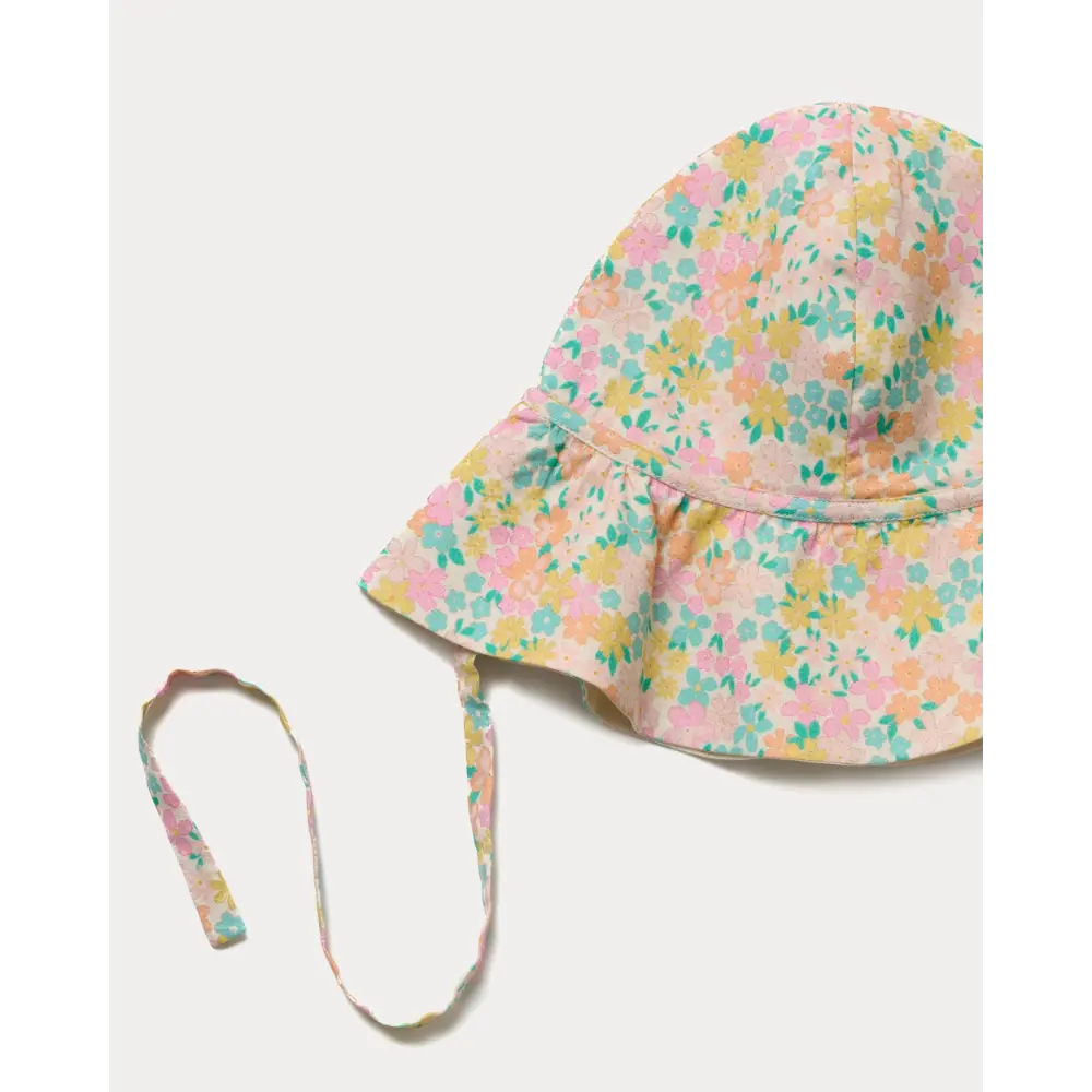 Early Sunday Bonnie Hat Cap - Emma Floral Mint