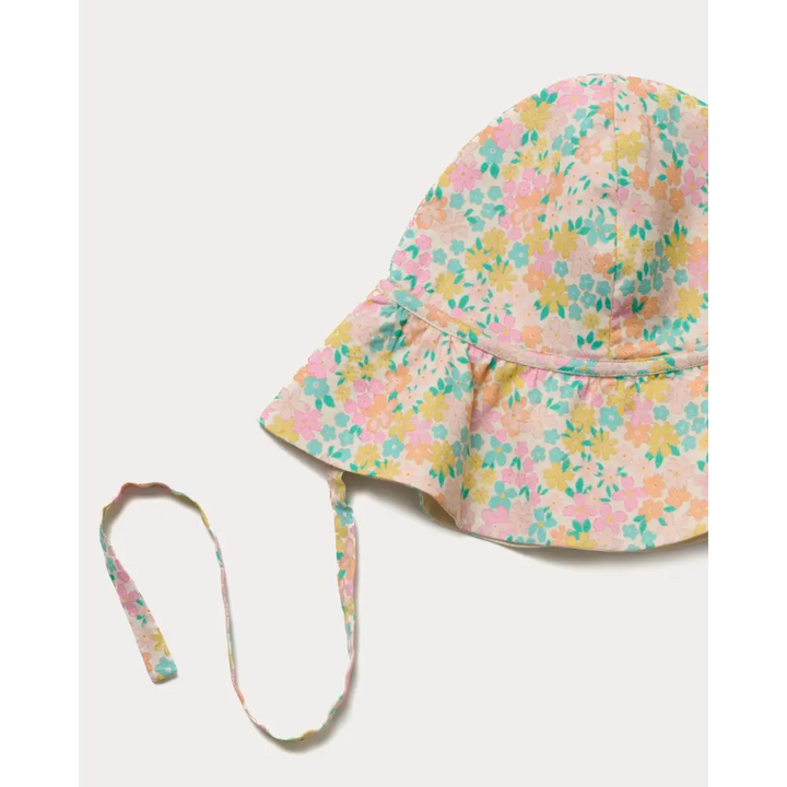 Early Sunday Bonnie Hat Cap - Emma Floral Mint