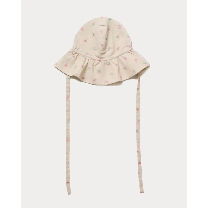 Early Sunday Bonnie Hat Cap - Butterlies Print