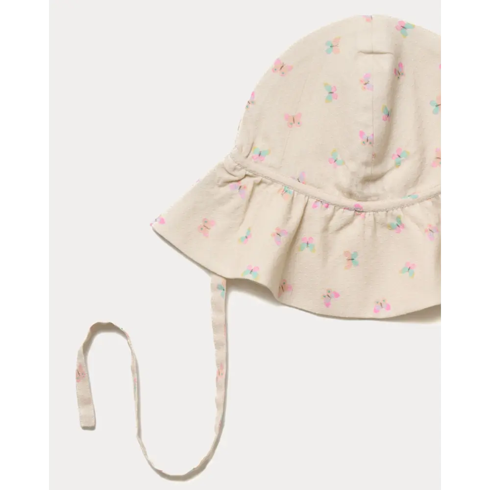 Early Sunday Bonnie Hat Cap - Butterlies Print