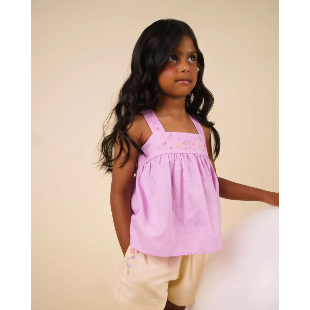 Early Sunday Romy Blouse - Lilac