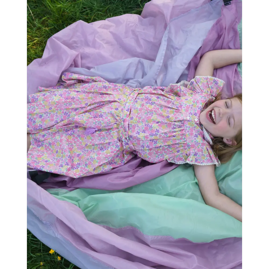 Early Sunday Ruth Skirt - Emma Floral Purple Print