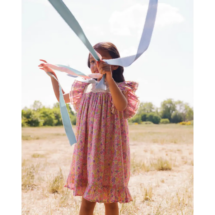 Early Sunday Sita Dress - Emma Floral Purple Print