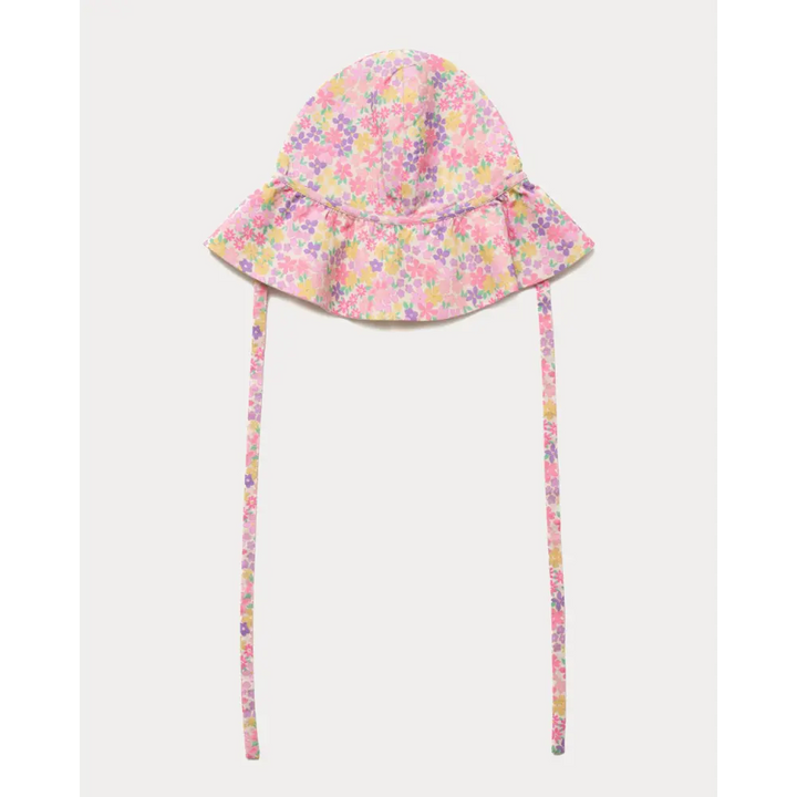 Early Sunday Bonnie Hat Cap - Floral Purple