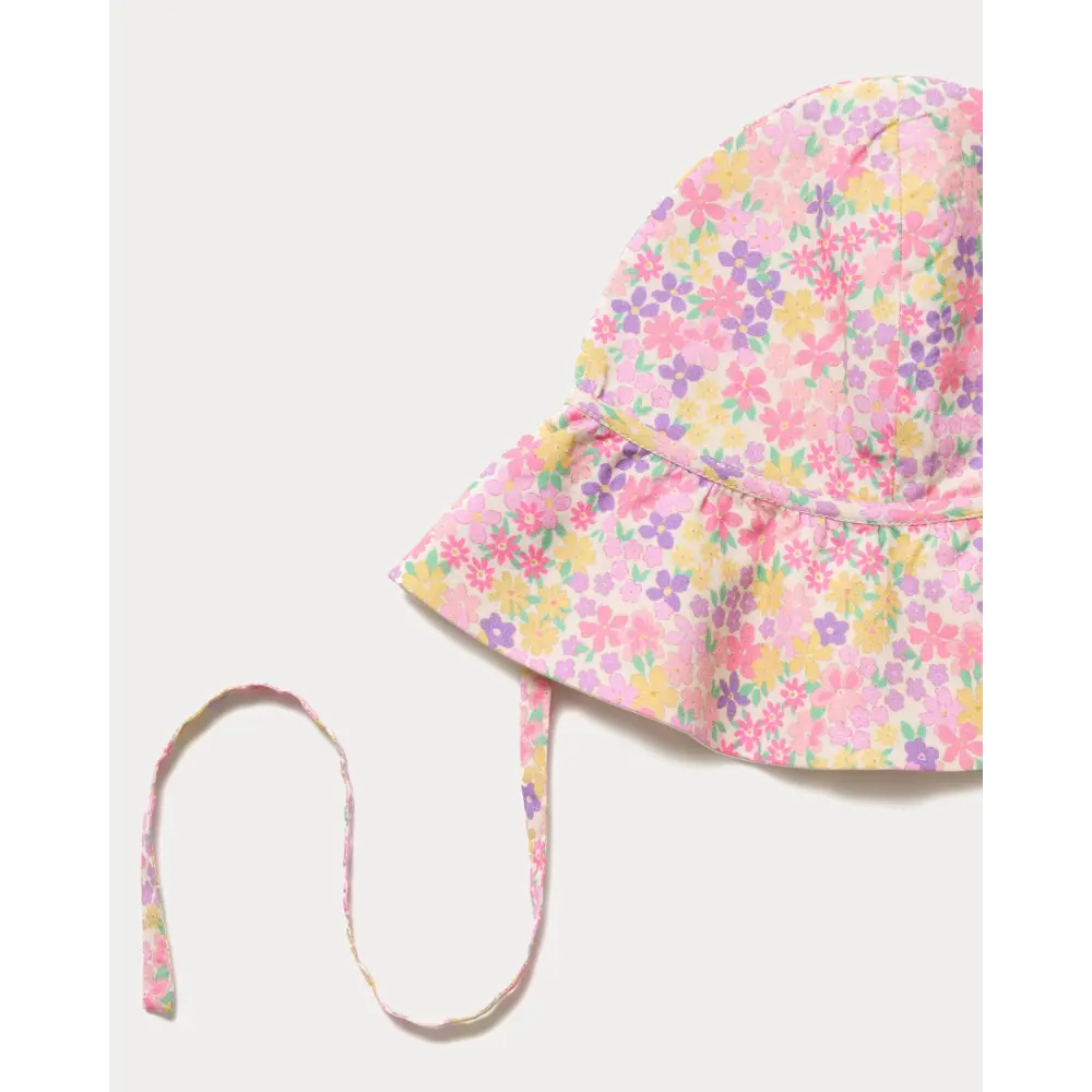 Early Sunday Bonnie Hat Cap - Floral Purple