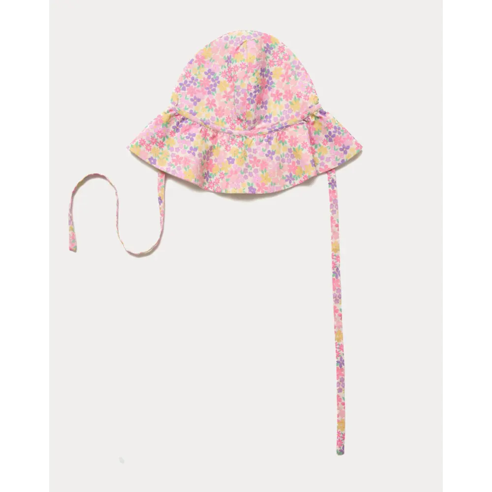 Early Sunday Bonnie Hat Cap - Floral Purple