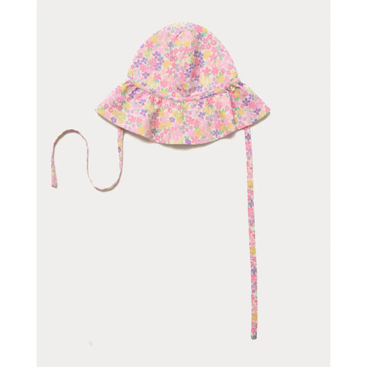 Early Sunday Bonnie Hat Cap - Floral Purple