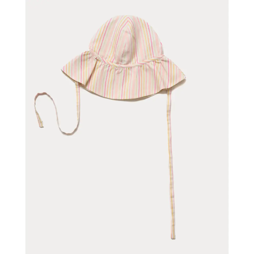 Early Sunday Bonnie Hat Cap - Pink Stripes