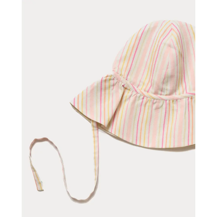 Early Sunday Bonnie Hat Cap - Pink Stripes
