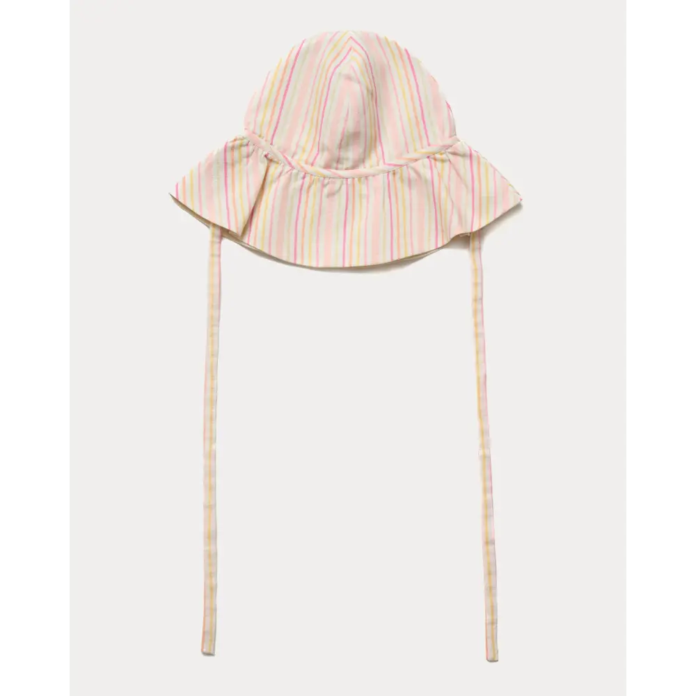 Early Sunday Bonnie Hat Cap - Pink Stripes