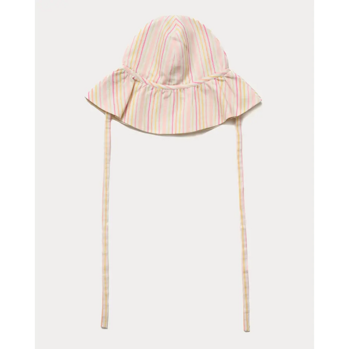 Early Sunday Bonnie Hat Cap - Pink Stripes