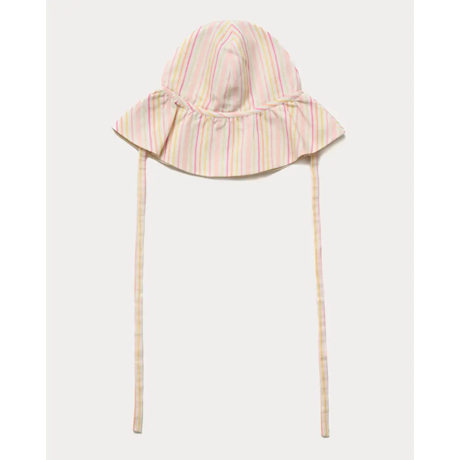 Early Sunday Bonnie Hat Cap - Pink Stripes