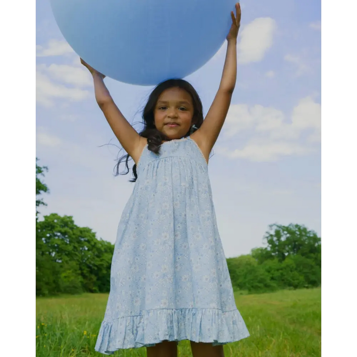 Early Sunday Alena Dress - Tonal Floral Blue Print