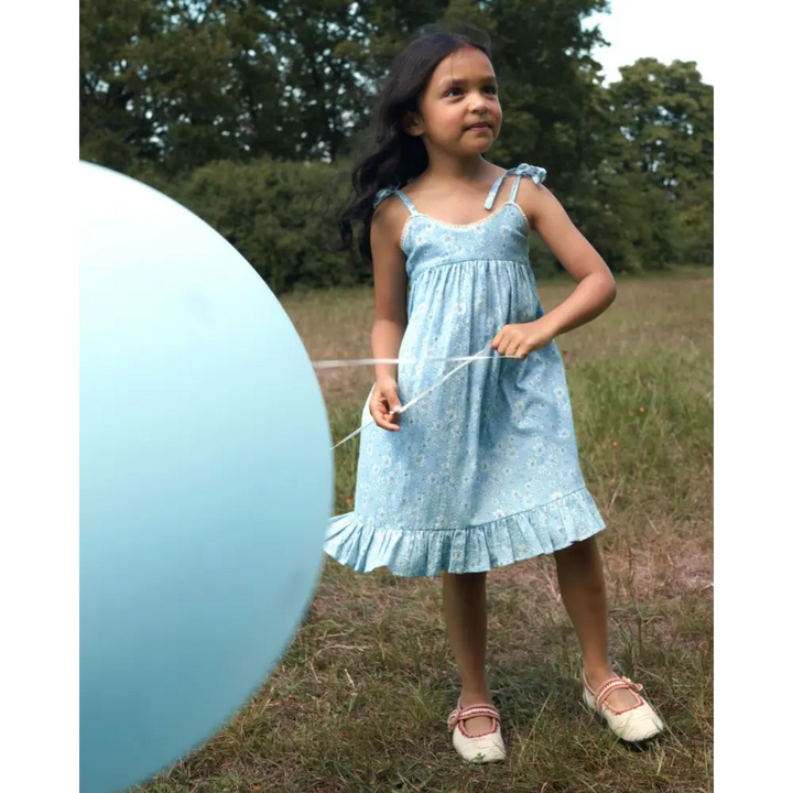 Early Sunday Alena Dress - Tonal Floral Blue Print