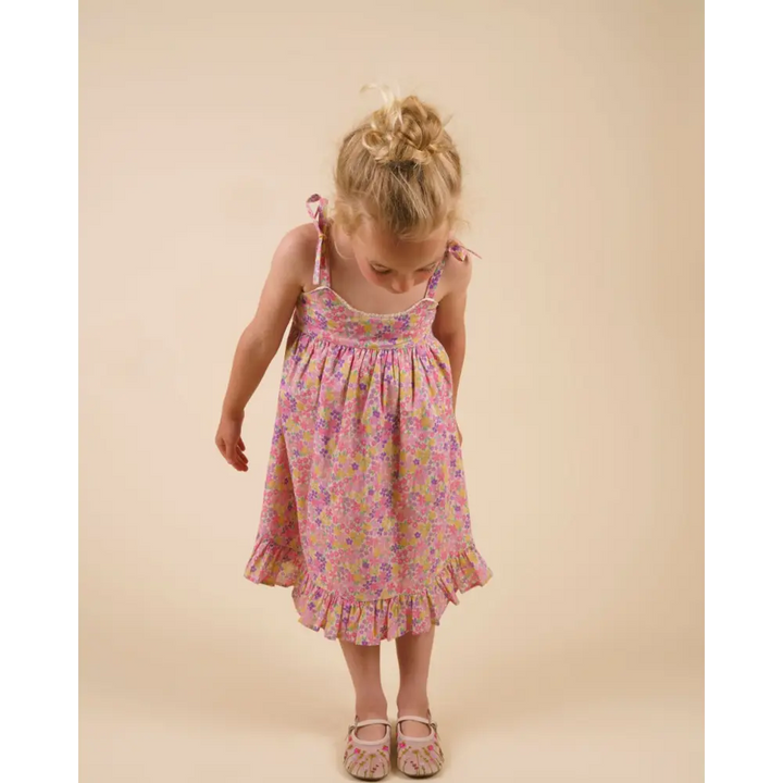 Early Sunday Alena Dress - Emma Floral Purple Print