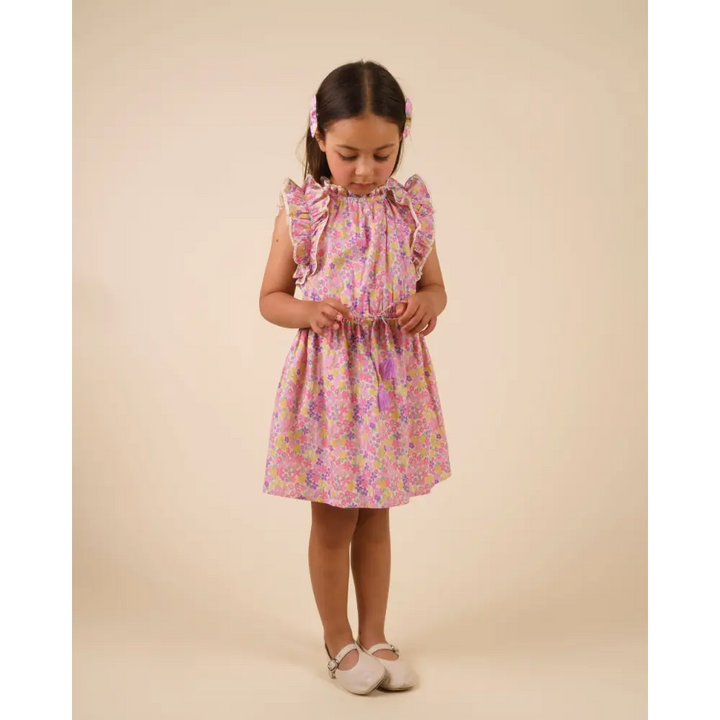 Early Sunday Florence Dress - Emma Floral Purple Print