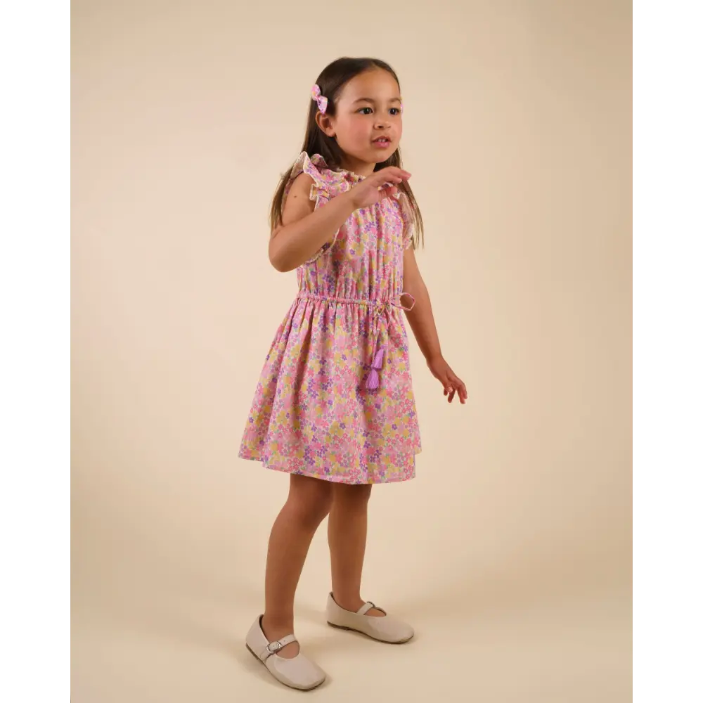 Early Sunday Florence Dress - Emma Floral Purple Print