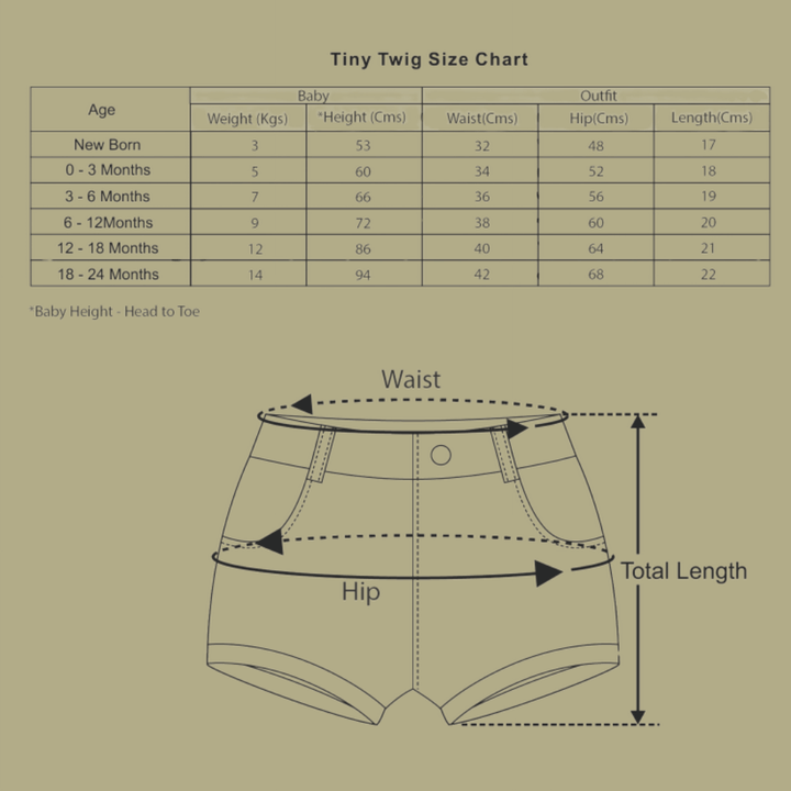 Tiny Twig Girls Shorts Ocean Green