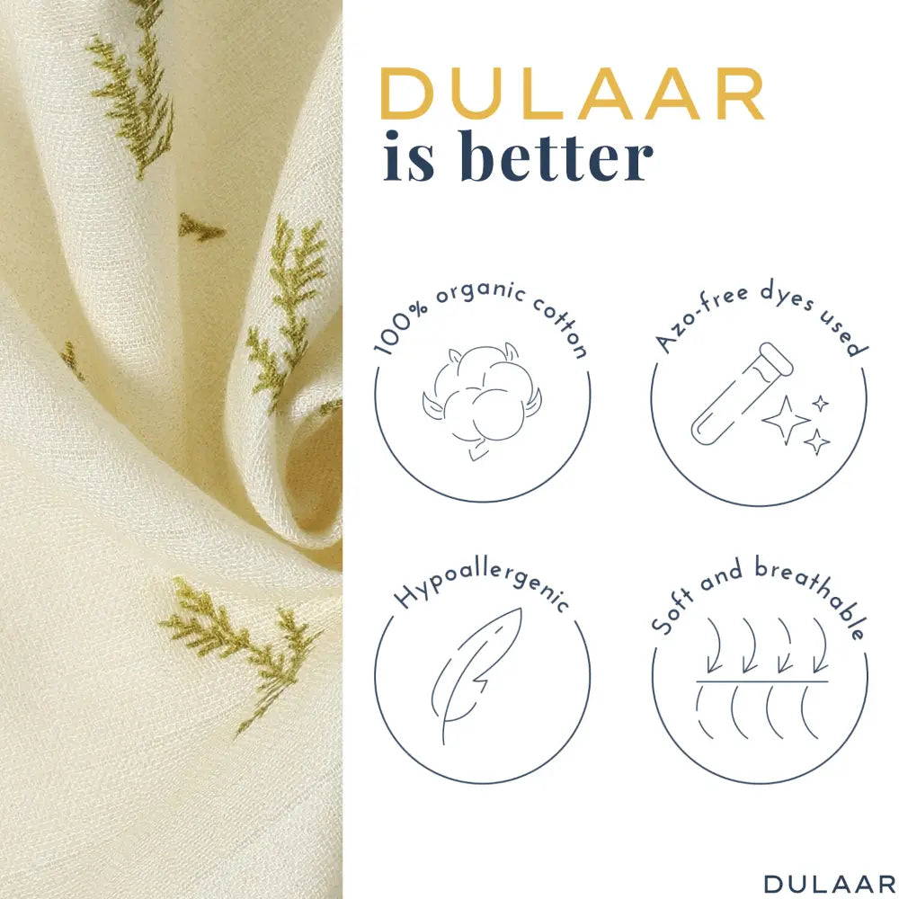 Dulaar Organic Muslin Vest &amp; Shorts Set (Set of 2)