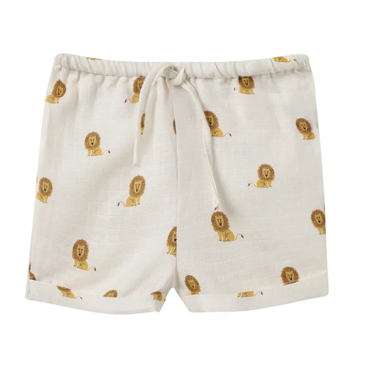 Dulaar Organic Muslin Vest &amp; Shorts Set (6-12 Months)