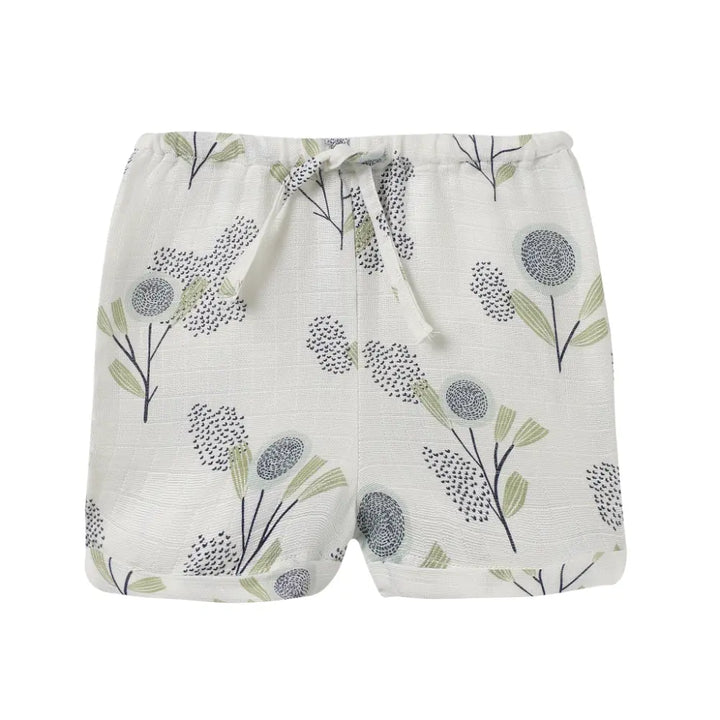 Dulaar Organic Muslin Vest &amp; Shorts Set (6-12 Months)