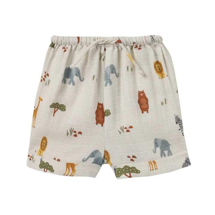 Dulaar Organic Muslin Vest &amp; Shorts Set (6-12 Months)