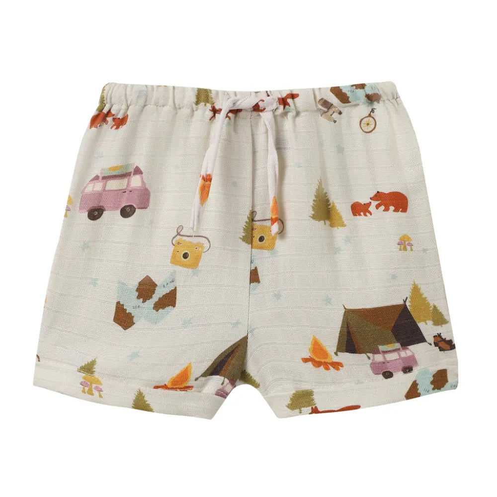 Dulaar Organic Muslin Vest &amp; Shorts Set (6-12 Months)