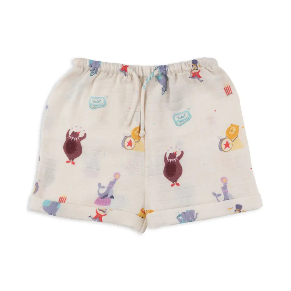 Dulaar Organic Muslin Vest &amp; Shorts Set (6-12 Months)