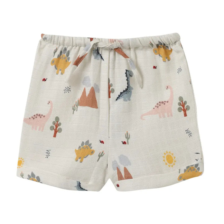 Dulaar Organic Muslin Vest &amp; Shorts Set (6-12 Months)