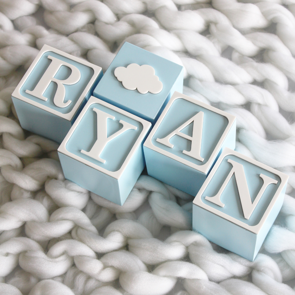 The Tiny Trove Name Block - Vintage