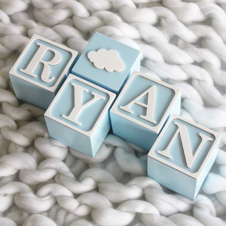 The Tiny Trove Name Block - Vintage