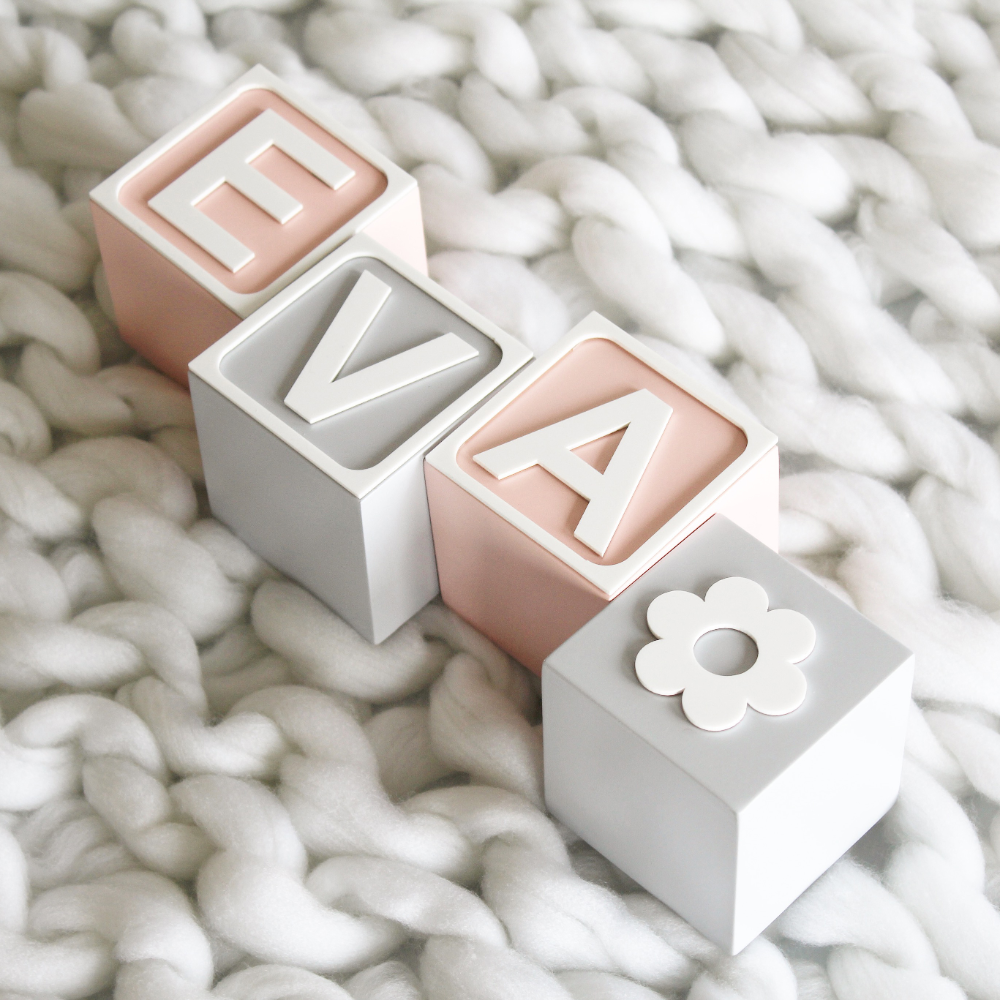 The Tiny Trove Name Block - Vintage