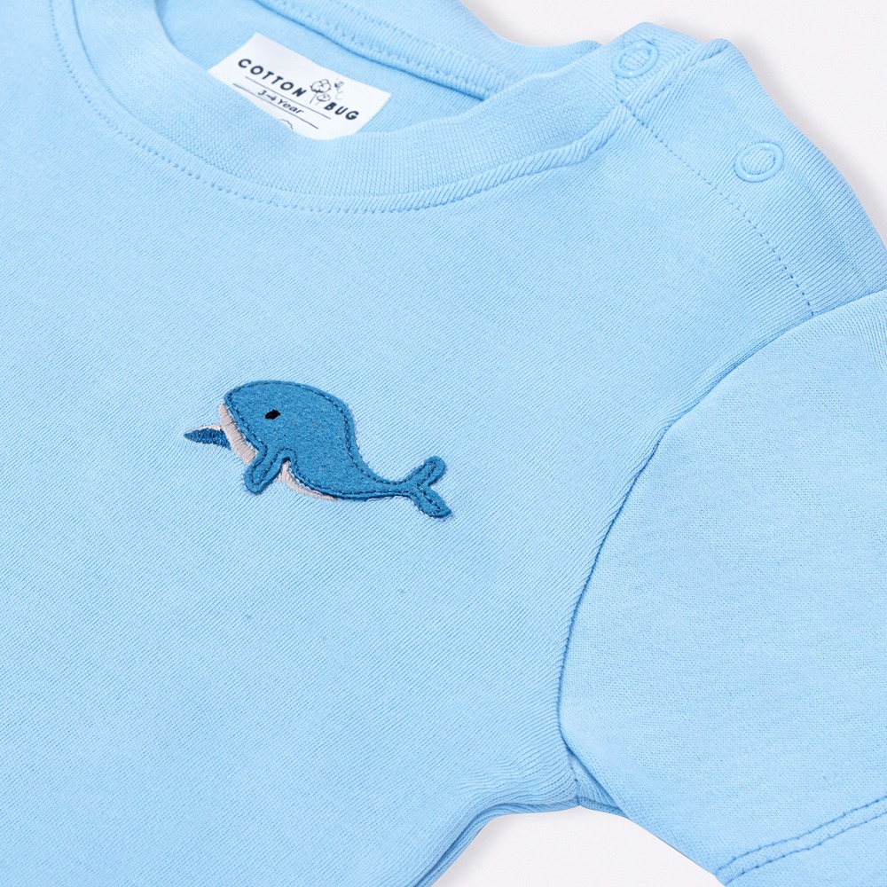 Cotton Bug Co-ord Set - Whale