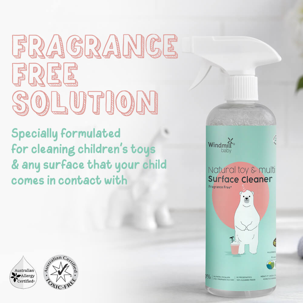 Windmill Baby Natural Cleanser Combo Bottle and Dish Wash 450ml + Toy Cleaner 450ml