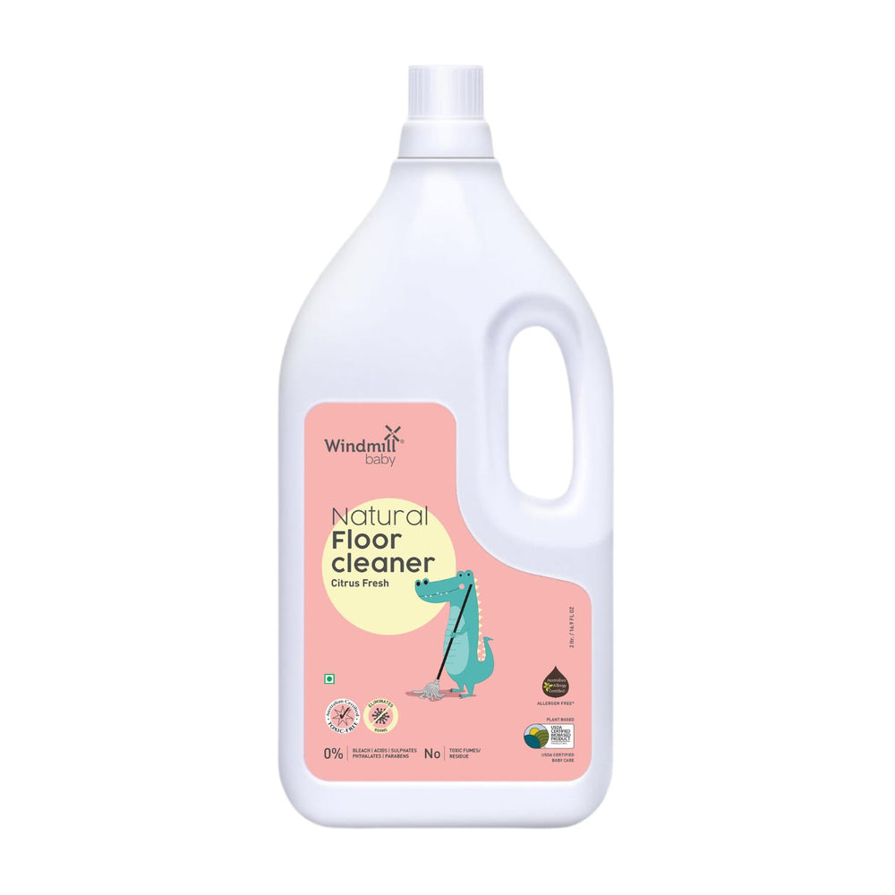 Windmill Baby Natural Floor Cleaner, Citrus Fresh - 950 ml