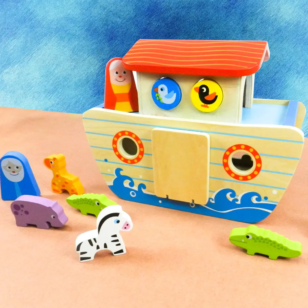 Playbox Wild Cruise Wooden Animal Ark Toy Set