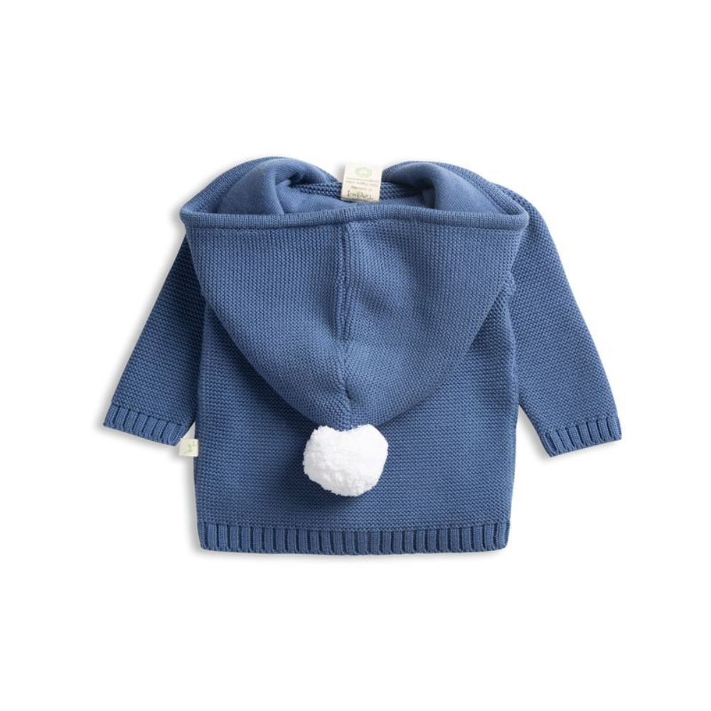 Tiny Twig Knitted Hoodie Navy